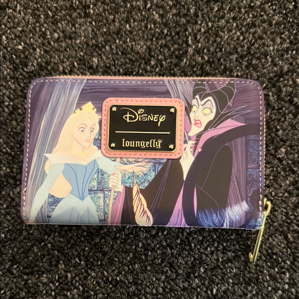 Loungefly Disney Princess and Villain Purple Wallet